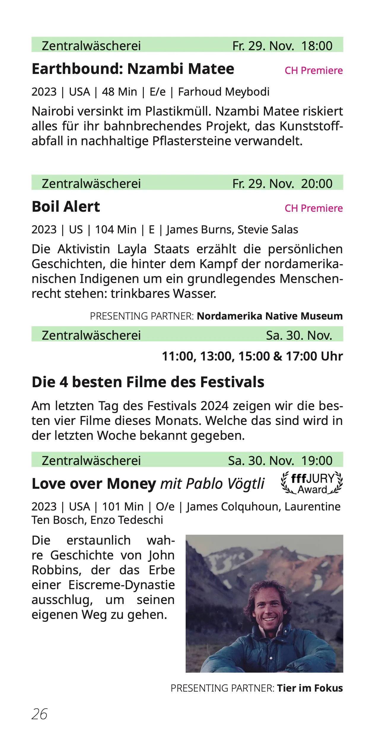 Programme brochure, spread 7
